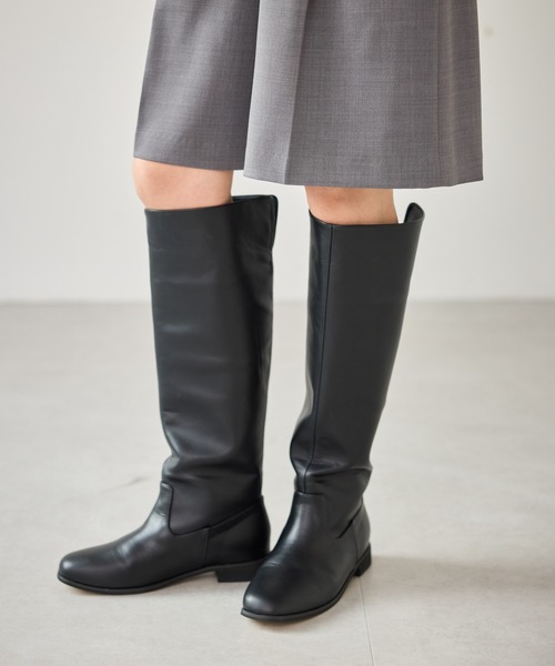 ROPE' PICNIC（ロペピクニック）の「バックスリットロングブーツ（ブーツ・レディース・ブラック・L/M/S）」の13枚目の写真