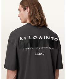 ALLSAINTS（オールセインツ）の「REDACT OVERSIZED LOGO T-SHIRT | REDACT オーバーサイズ ロゴ Tシャツ（Tシャツ/カットソー・メンズ）」