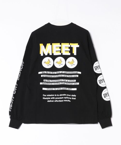 ムラサキスポーツ(ムラサキスポーツ)の「【ムラサキスポーツ限定】DEAR LAUREL/ディアローレル × BYRD バード コラボ 長袖 Tシャツ ロンT バックプリント DL25F-BYRD01(Tシャツ/カットソー・メンズ・ホワイト/ブラック・L/M)」の3枚目の写真