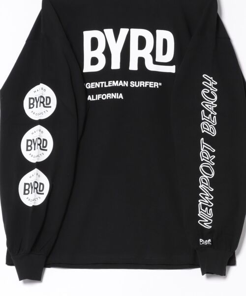ムラサキスポーツ(ムラサキスポーツ)の「【ムラサキスポーツ限定】DEAR LAUREL/ディアローレル × BYRD バード コラボ 長袖 Tシャツ ロンT バックプリント DL25F-BYRD01(Tシャツ/カットソー・メンズ・ホワイト/ブラック・L/M)」の4枚目の写真