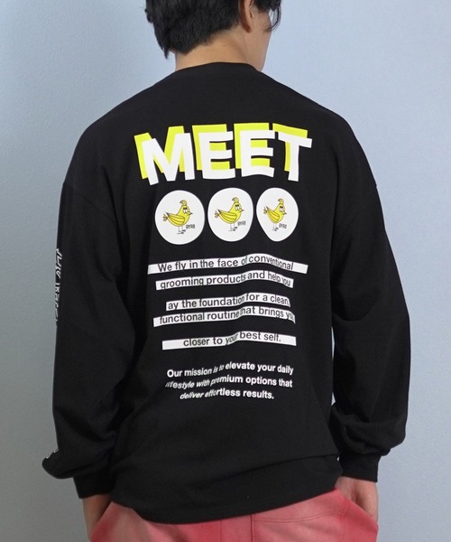 ムラサキスポーツ(ムラサキスポーツ)の「【ムラサキスポーツ限定】DEAR LAUREL/ディアローレル × BYRD バード コラボ 長袖 Tシャツ ロンT バックプリント DL25F-BYRD01(Tシャツ/カットソー・メンズ・ホワイト/ブラック・L/M)」の2枚目の写真