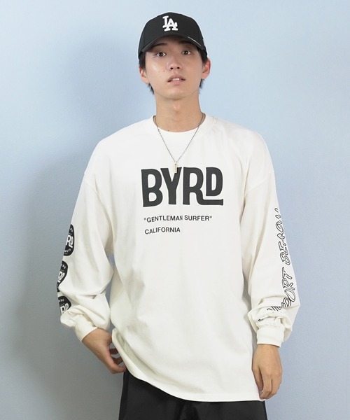 ムラサキスポーツ(ムラサキスポーツ)の「【ムラサキスポーツ限定】DEAR LAUREL/ディアローレル × BYRD バード コラボ 長袖 Tシャツ ロンT バックプリント DL25F-BYRD01(Tシャツ/カットソー・メンズ・ホワイト/ブラック・L/M)」の5枚目の写真