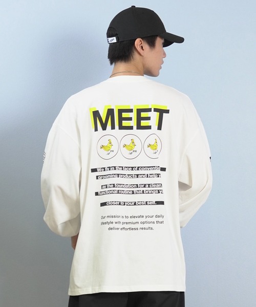 ムラサキスポーツ(ムラサキスポーツ)の「【ムラサキスポーツ限定】DEAR LAUREL/ディアローレル × BYRD バード コラボ 長袖 Tシャツ ロンT バックプリント DL25F-BYRD01(Tシャツ/カットソー・メンズ・ホワイト/ブラック・L/M)」の6枚目の写真
