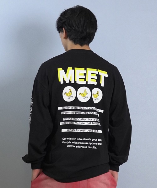 ムラサキスポーツ(ムラサキスポーツ)の「【ムラサキスポーツ限定】DEAR LAUREL/ディアローレル × BYRD バード コラボ 長袖 Tシャツ ロンT バックプリント DL25F-BYRD01(Tシャツ/カットソー・メンズ・ホワイト/ブラック・L/M)」の12枚目の写真