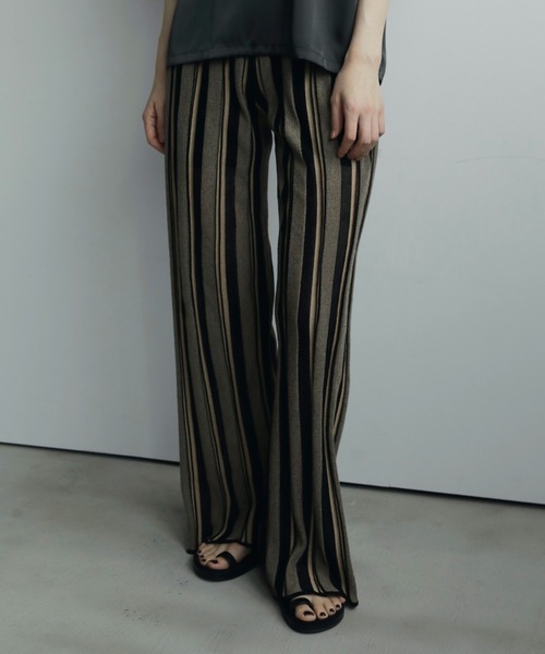 Stripe Knit Pants（その他パンツ）｜anuke（アンヌーク）の