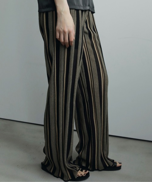 Stripe Knit Pants（その他パンツ）｜anuke（アンヌーク）の
