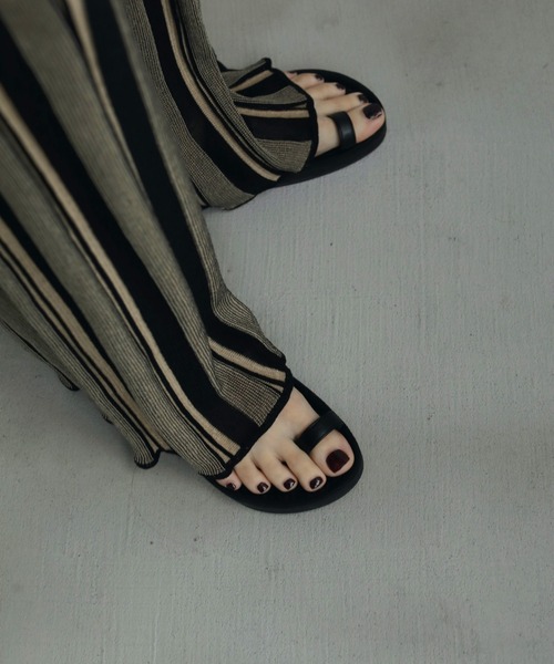 【SALE】anuke Stripe Knit Pants ànuke online store（アンヌーク） / Stripe Knit PantsStripe Knit