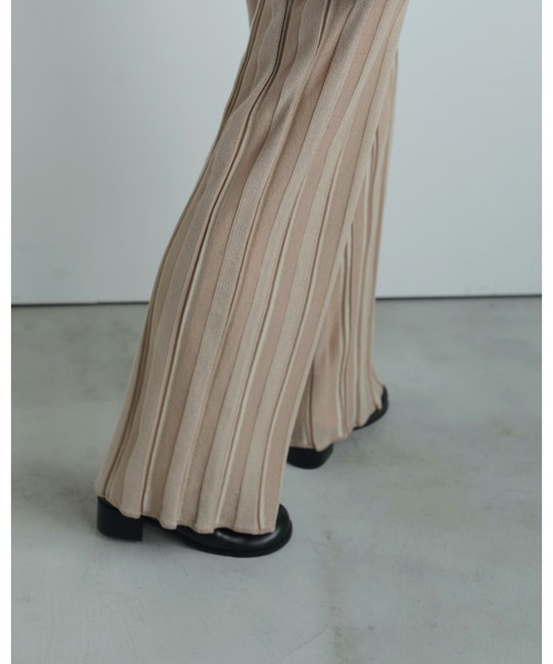 Stripe Knit Pants（その他パンツ）｜anuke（アンヌーク）の