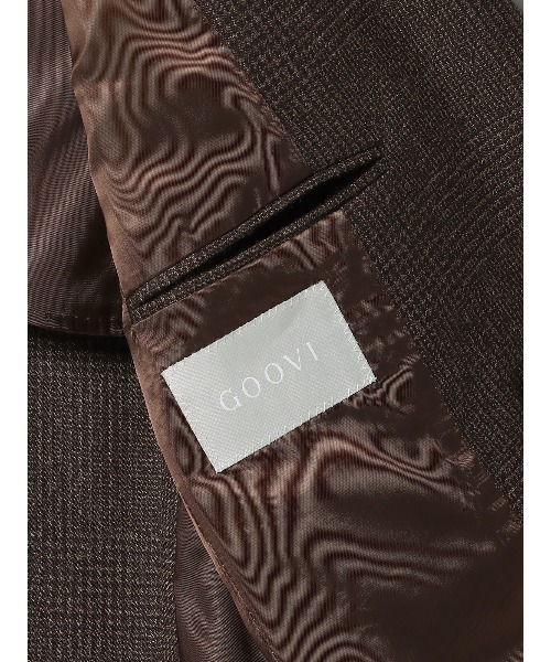 セール】GOOVI ダブルブレストジャケット ハイツイストウールサージ