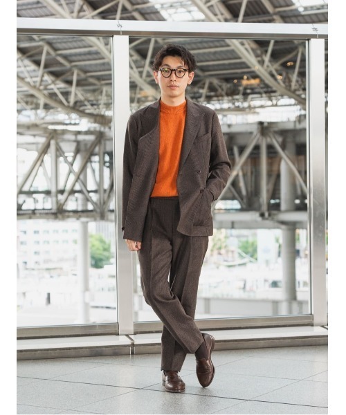 【最終値下げ】GOOVIダブルブレストジャケットハイツイスト GOOVI ダブルブレストジャケット ハイツイストウールサージ