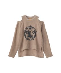 HYSTERIC GLAMOUR HEART刺繍 ショートブラウス HYSTERIC GLAMOUR（ヒステリックグラマー）の「HEART刺繍