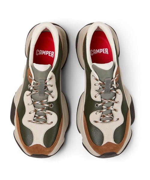 CAMPER（カンペール）の「[カンペール] KARST 2 / レザースニーカー（スニーカー・メンズ・カーキ・27.5cm/27.0cm/28.0cm/26.0cm/25.5cm/25.0cm）」の4枚目の写真