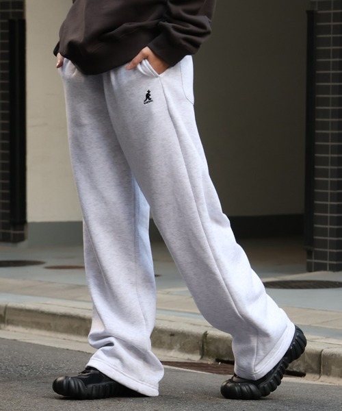 KANGOL(カンゴール)の「【KANGOL/カンゴール】別注 裏起毛 ロゴ刺繍 スウェットパンツ(スウェットパンツ・メンズ・アッシュグレー/ブラック/杢グレー/ネイビー・XL/M/L)」の3枚目の写真