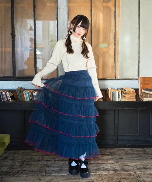 クティールとレトロ】ボリュームメローチュールスカート（スカート