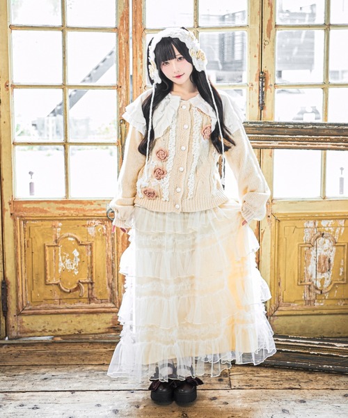 クティールとレトロ】ボリュームメローチュールスカート（スカート