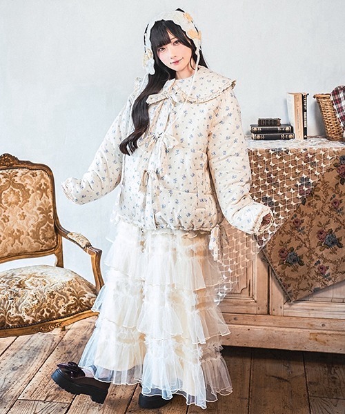 クティールとレトロ】ボリュームメローチュールスカート（スカート
