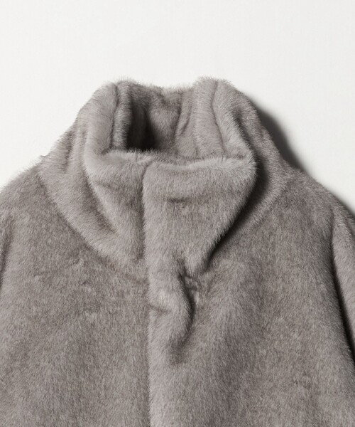 ASTRAET（アストラット）の「＜ASTRAET＞フェイクファー スタンドカラー ブルゾン（ブルゾン・レディース・ライトグレー/モカ・FREE）」の10枚目の写真