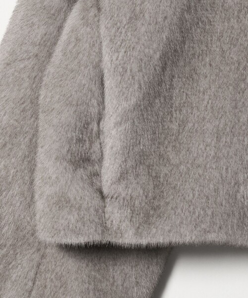 ASTRAET（アストラット）の「＜ASTRAET＞フェイクファー スタンドカラー ブルゾン（ブルゾン・レディース・ライトグレー/モカ・FREE）」の12枚目の写真
