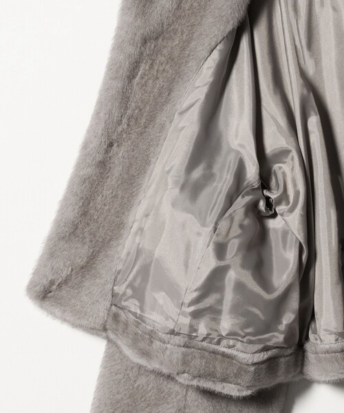 ASTRAET＞フェイクファー スタンドカラー ブルゾン（ブルゾン