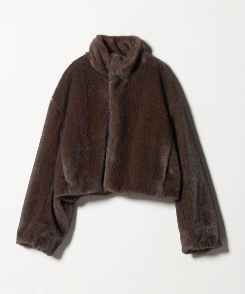 ASTRAET＞フェイクファー スタンドカラー ブルゾン（ブルゾン