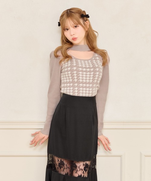 apres jour（アプレジュール）の「フロントオープンニット（ニット/セーター・レディース・ブラック/ボルドー/グレイッシュベージュ・フリー/X-LARGE）」の12枚目の写真