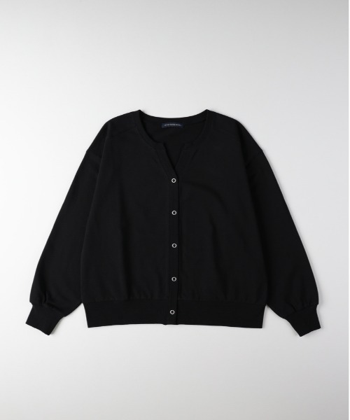 Right-on（ライトオン）の「【HONEYSUCKLE ROSE】スキッパーカットカーディガン（カーディガン/ボレロ・レディース・イエロー/キナリ/ブラック・S/L/M）」の5枚目の写真