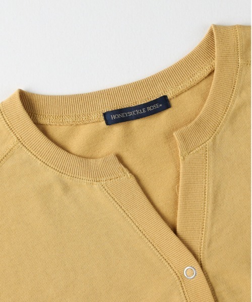 Right-on（ライトオン）の「【HONEYSUCKLE ROSE】スキッパーカットカーディガン（カーディガン/ボレロ・レディース・イエロー/キナリ/ブラック・S/L/M）」の8枚目の写真