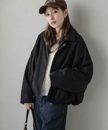 AMELY(エミリー)のフェイクスエードドルマンジャケット(その他アウター)
