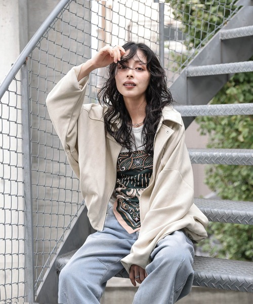 セール】フェイクスエードドルマンジャケット（その他アウター