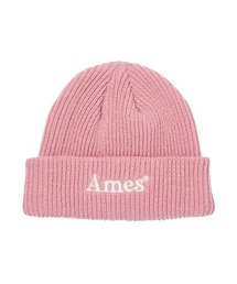 AMESWORLDWIDE | A'GEM/9 × .kom『AMES WORLDWIDE/アメスワールドワイド』BASIC LOGO BEANIE/ベーシックロゴ ビーニー(ニットキャップ/ビーニー)