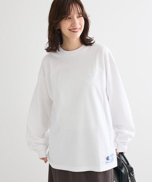 セール】□Champion LONG SLEEVE T-SHIRT（Tシャツ/カットソー