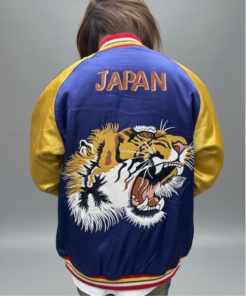 HOUSTON(ヒューストン)の「HOUSTON / RAYON SOUVENIR JACKET TIGER/ 51525(スカジャン・メンズ・マルーン/ネイビー/ブラック・X-LARGE/LARGE)」の10枚目の写真