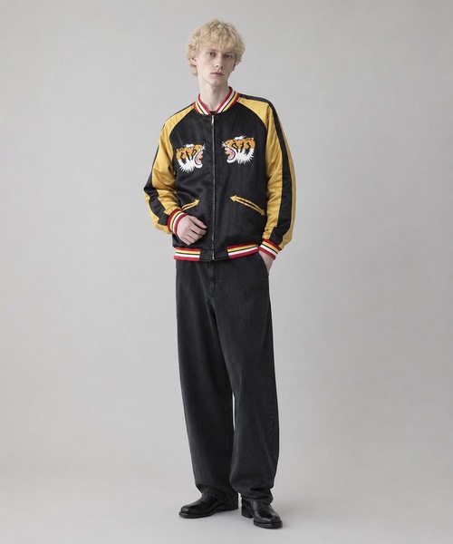 HOUSTON(ヒューストン)の「HOUSTON / RAYON SOUVENIR JACKET TIGER/ 51525(スカジャン・メンズ・マルーン/ネイビー/ブラック・X-LARGE/LARGE)」の13枚目の写真