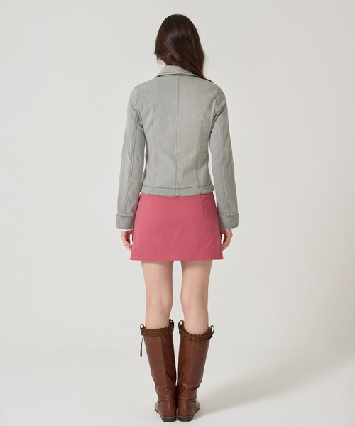 アシンメトリー デニム ジャケット TINA：JOJUN（デニムジャケット