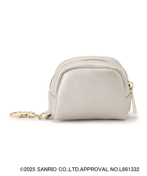 grove（グローブ）の「【ハローキティ】フェイス刺繍チャームポーチ（ポーチ・レディース・ブラック/ピンクゴールド・00）」の5枚目の写真