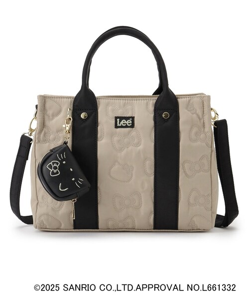 grove（グローブ）の「【ハローキティ】フェイス刺繍チャームポーチ（ポーチ・レディース・ブラック/ピンクゴールド・00）」の9枚目の写真