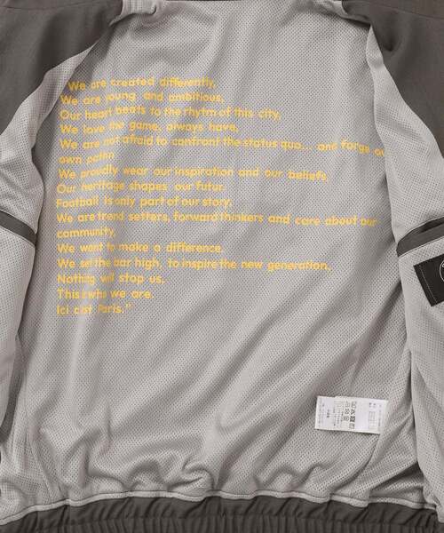 PARIS SAINT-GERMAIN(パリサンジェルマン)の「【Paris Saint-Germain / パリ・サン=ジェルマン】 JP REFLECTOR PIPING TOP(その他アウター・メンズ・ブラック/グレー/カーキ・SMALL/MEDIUM/LARGE/X-LARGE)」の10枚目の写真