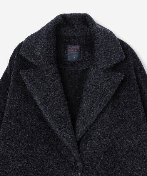 GALLEGO DESPORTES（ギャレゴデスポート）の「GALLEGO DESPORTES | テーラーカラー ウールコート WOMEN（チェスターコート・レディース・ネイビー・S）」の4枚目の写真