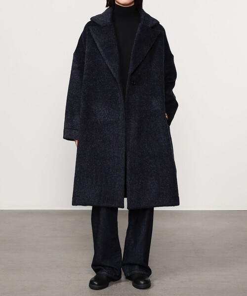 GALLEGO DESPORTES（ギャレゴデスポート）の「GALLEGO DESPORTES | テーラーカラー ウールコート WOMEN（チェスターコート・レディース・ネイビー・S）」の15枚目の写真