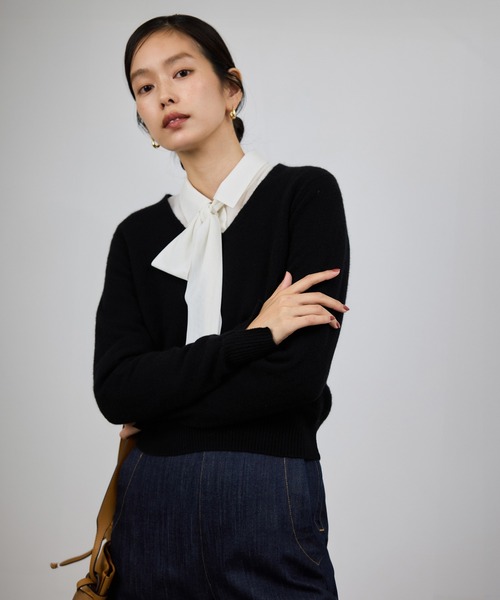 ROPE'（ロペ）の「カシミヤVネックニットプルオーバー（ニット/セーター・レディース・ブラック/ベージュ/ピンク系その他2/レッド/グレー・FREE）」の18枚目の写真