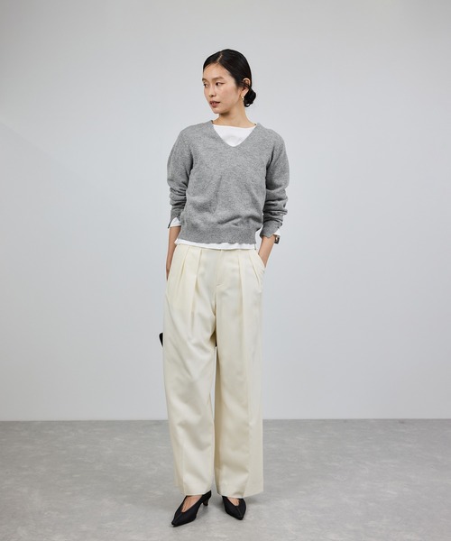 ROPE'（ロペ）の「カシミヤVネックニットプルオーバー（ニット/セーター・レディース・ブラック/ベージュ/ピンク系その他2/レッド/グレー・FREE）」の20枚目の写真