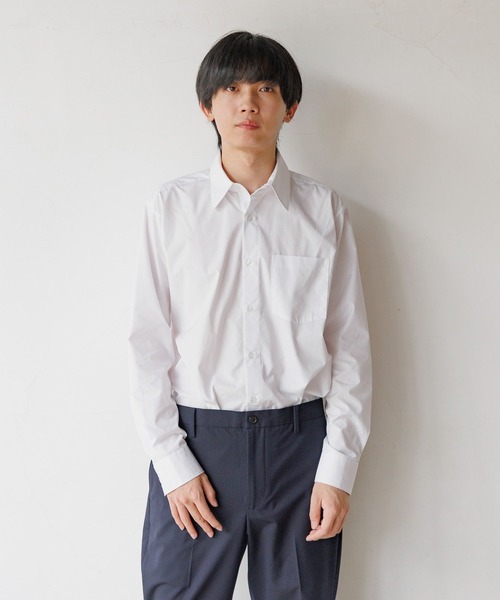 GLOBAL WORK（グローバルワーク）の「BOYスクールシャツ長袖/AND YUA ANY/593397（シャツ/ブラウス・キッズ・ホワイト・SMALL/MEDIUM/LARGE）」の18枚目の写真