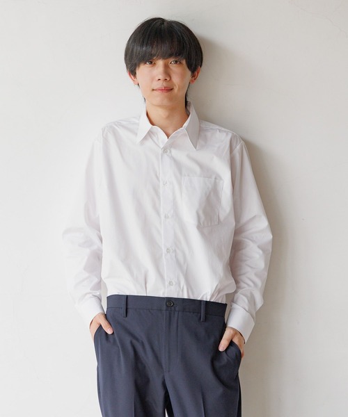 GLOBAL WORK（グローバルワーク）の「BOYスクールシャツ長袖/AND YUA ANY/593397（シャツ/ブラウス・キッズ・ホワイト・SMALL/MEDIUM/LARGE）」の21枚目の写真