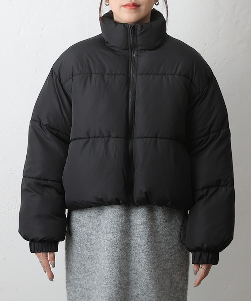 COLONY 2139(コロニートゥーワンスリーナイン)の「中綿ショートブルゾン(ダウンジャケット/コート・レディース・ブラック/モカ・FREE)」の10枚目の写真