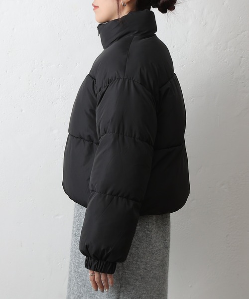 COLONY 2139(コロニートゥーワンスリーナイン)の「中綿ショートブルゾン(ダウンジャケット/コート・レディース・ブラック/モカ・FREE)」の8枚目の写真