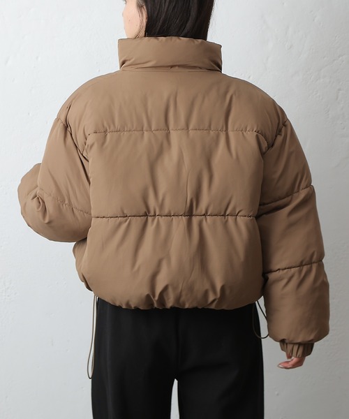 COLONY 2139(コロニートゥーワンスリーナイン)の「中綿ショートブルゾン(ダウンジャケット/コート・レディース・ブラック/モカ・FREE)」の9枚目の写真