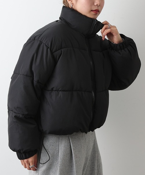 COLONY 2139(コロニートゥーワンスリーナイン)の「中綿ショートブルゾン(ダウンジャケット/コート・レディース・ブラック/モカ・FREE)」の22枚目の写真