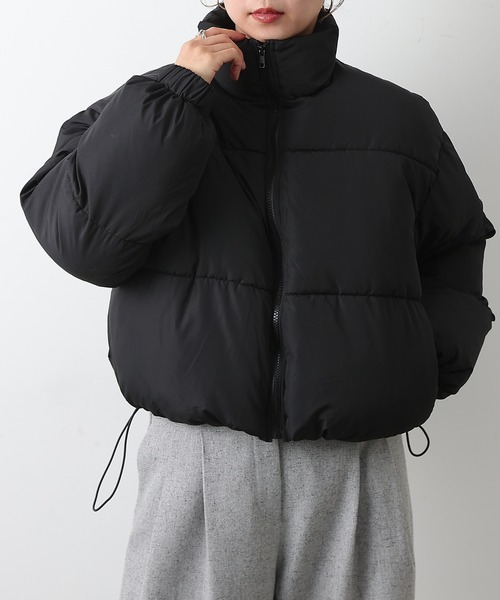 COLONY 2139(コロニートゥーワンスリーナイン)の「中綿ショートブルゾン(ダウンジャケット/コート・レディース・ブラック/モカ・FREE)」の21枚目の写真
