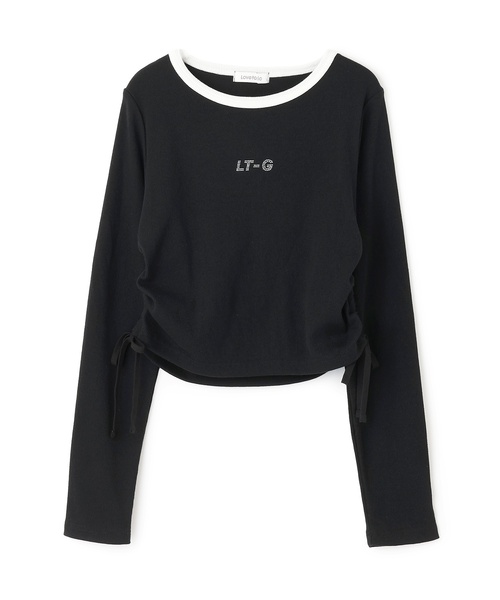 LOVETOXIC（ラブトキシック）の「テレコドロスト長袖Tシャツ（Tシャツ/カットソー・キッズ・ブラウン/エンジ/オフホワイト/ブラック・S:140cm/M:150cm/L:160cm/130cm）」の11枚目の写真