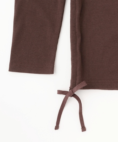 LOVETOXIC（ラブトキシック）の「テレコドロスト長袖Tシャツ（Tシャツ/カットソー・キッズ・ブラウン/エンジ/オフホワイト/ブラック・S:140cm/M:150cm/L:160cm/130cm）」の14枚目の写真